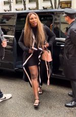 SERENA WILLIAMS Heading to Netflix Set at The Plaza Athene in Paris 05/30/2024