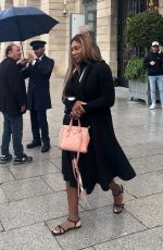 SERENA WILLIAMS Heading to Netflix Set at The Plaza Athene in Paris 05/30/2024