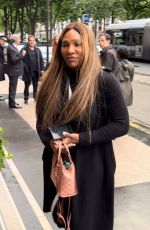 SERENA WILLIAMS Heading to Netflix Set at The Plaza Athene in Paris 05/30/2024
