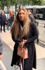 SERENA WILLIAMS Heading to Netflix Set at The Plaza Athene in Paris 05/30/2024