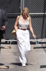 SIENNA MILLER Arrives at Jimmy Kimmel Live in Hollywood 06/24/2024