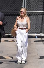 SIENNA MILLER Arrives at Jimmy Kimmel Live in Hollywood 06/24/2024