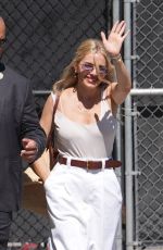 SIENNA MILLER Arrives at Jimmy Kimmel Live in Hollywood 06/24/2024