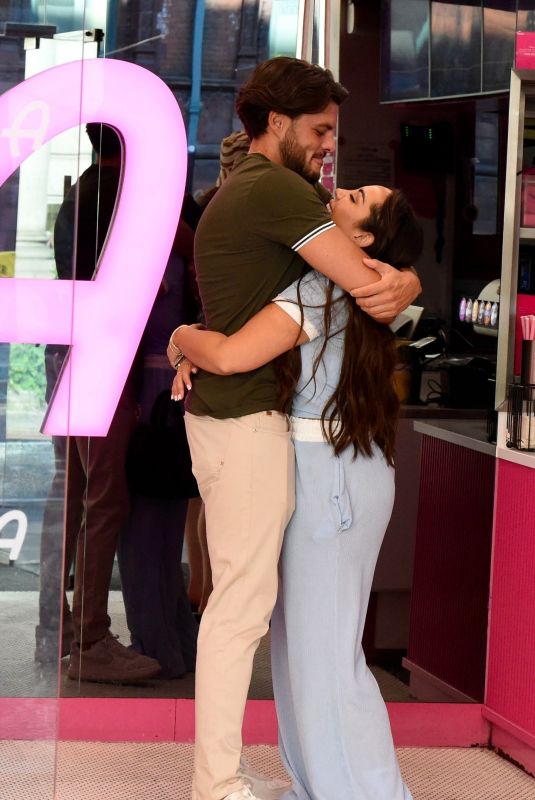 SOPHIE KASAEI and Jordan Brook at Archies Burger and Milkshake Bar in Manchester 06/23/2024