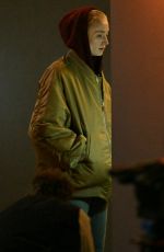 SOPHIE TURNER on the Set oof New Thriller Series Haven in London 06/13/2024