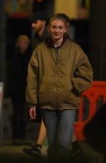 SOPHIE TURNER on the Set oof New Thriller Series Haven in London 06/13/2024