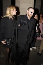 STELLA MAXWELL and Guram Gvasalia Leaves Costes in Paris 06/27/2024