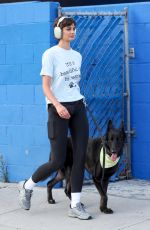TAYLOR HILL Out with Her German Shepherd in West Hollywood 05/29/2024