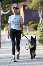 TAYLOR HILL Out with Her German Shepherd in West Hollywood 05/29/2024