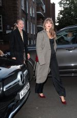 TAYLOR SWIFT Out for Dinner with Friends in London 06/11/2024