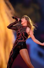 TAYLOR SWIFT Performs at The Eras Tour in Liverpool 06/13/2024