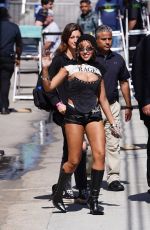 TINASHE Arrives at Jimmy Kimmel Live! at El Capitan Entertainment Centre in Hollywood 06/12/2024