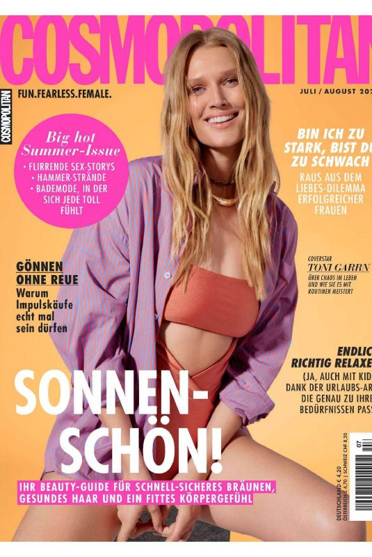 TONI GARRN for Cosmopolitan Magazine Germany, July 2024