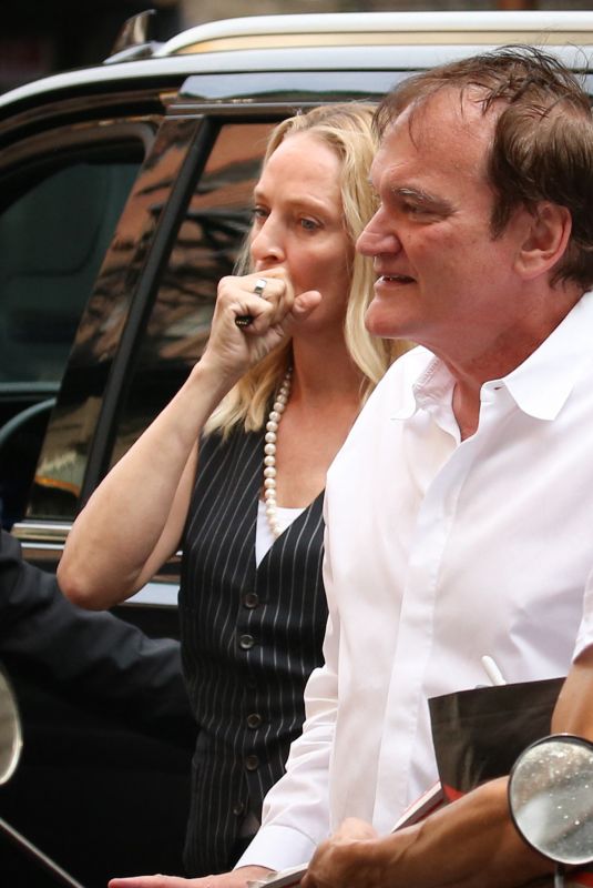 UMA THURMAN and Quentin Tarantino Leaves a Chinese Restaurant in New York 06/14/2024