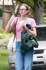 VIOLET AFFLECK Checking Her Dad