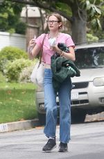VIOLET AFFLECK Checking Her Dad