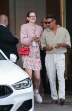 VIOLET AFFLECK Leaves The Maybourne Hotel in Los Angeles 06/13/2024