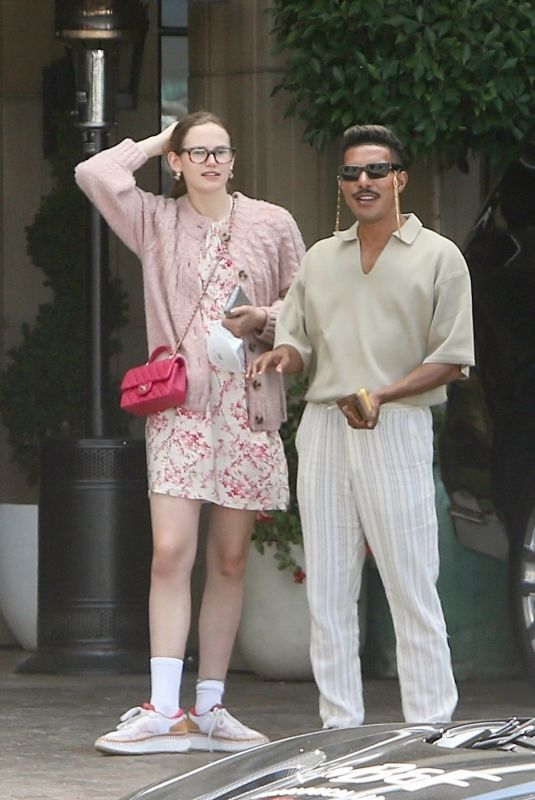 VIOLET AFFLECK Leaves The Maybourne Hotel in Los Angeles 06/13/2024