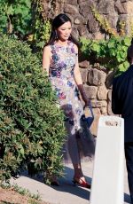 WENDI DENG Arrives at Moraga Estate Winery in Bel-Air 06/02/2024