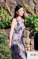WENDI DENG Arrives at Moraga Estate Winery in Bel-Air 06/02/2024