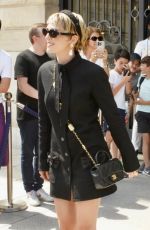 ZOEY DEUTCH Posing for Cameras Before a Fashion Event in Paris 06/25/2024