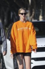 ABBY CHAMPION and Patrick Schwarzenegger Out in Santa Monica 07/15/2024