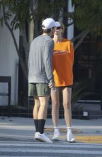 ABBY CHAMPION and Patrick Schwarzenegger Out in Santa Monica 07/15/2024