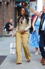 ABBY PHILLIP Arrives at Late Show with Stephen Colbert in New York 07/08/2024