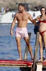 ALESSANDRA AMBROSIO in Bikini and Alexander Smurfit at a Beach in Ibiza 07/07/2024
