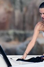 ALESSANDRA AMBROSIO in Bikini on Boat Trip in Florianopolis 07/21/2024