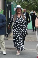 ALISON HAMMOND Arrives at 2024 Wimbledon Tennis Championships 07/01/2024