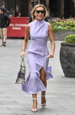 AMANDA HOLDEN Leaves Heart Breakfast Show in London 07/01/2024