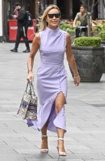 AMANDA HOLDEN Leaves Heart Breakfast Show in London 07/01/2024