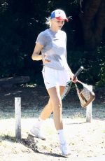 AMANDA KLOOTS Leaves a Tennis Court in Studio City 07/24/2024