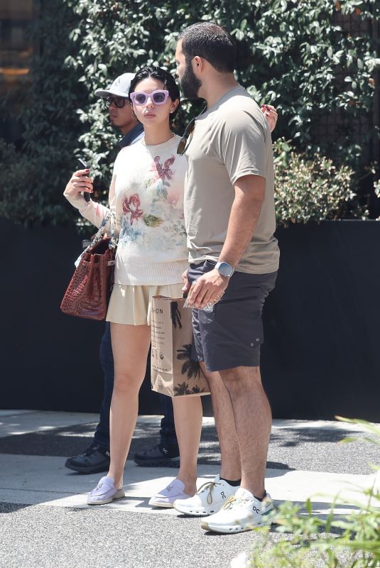 AMGELA AGUILAR Out for Lunch with Her Brother at Erewhon in Los Angeles 07/19/2024