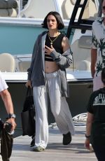 AMY ADAMS and JENNY SLATE Filming on a Yacht for At the Sea in Quincy 07/23/2024