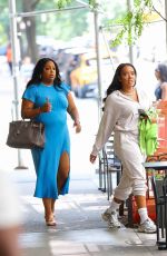 ANGELA SIMMONS Leaves Serafina in New York 07/19/2024