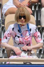 ANNA WINTOUR at Olympic Games Paris 2024 at Roland Garros in Paris 07/28/2024