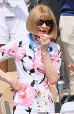 ANNA WINTOUR at Olympic Games Paris 2024 at Roland Garros in Paris 07/28/2024