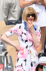 ANNA WINTOUR at Olympic Games Paris 2024 at Roland Garros in Paris 07/28/2024