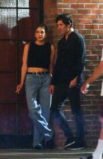 ASHLEY BENSON and Brandon Davis Enjoys a Cigarette Night Out in New York 07/20/2024