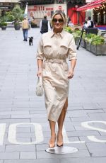ASHLEY ROBERTS Arrives at Heart Radio in London 07/08/2024