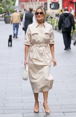ASHLEY ROBERTS Arrives at Heart Radio in London 07/08/2024