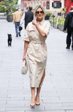 ASHLEY ROBERTS Arrives at Heart Radio in London 07/08/2024