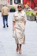 ASHLEY ROBERTS Arrives at Heart Radio in London 07/08/2024