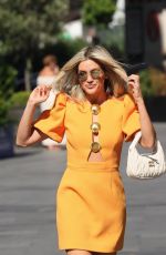 ASHLEY ROBERTS Arrives at Heart Radio in London 07/29/2024