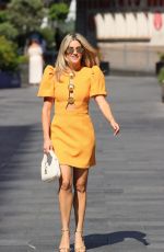 ASHLEY ROBERTS Arrives at Heart Radio in London 07/29/2024