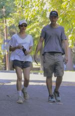 AUBREY PLAZA and Jeff Out Hikinig in Griffith Park 07/05/2024