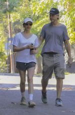 AUBREY PLAZA and Jeff Out Hikinig in Griffith Park 07/05/2024