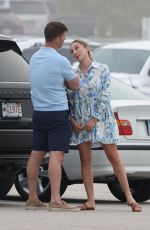 AURORA CULPO and Paul Bernon After Boat Ride with Culpo Family in Westerly 06/28/2024